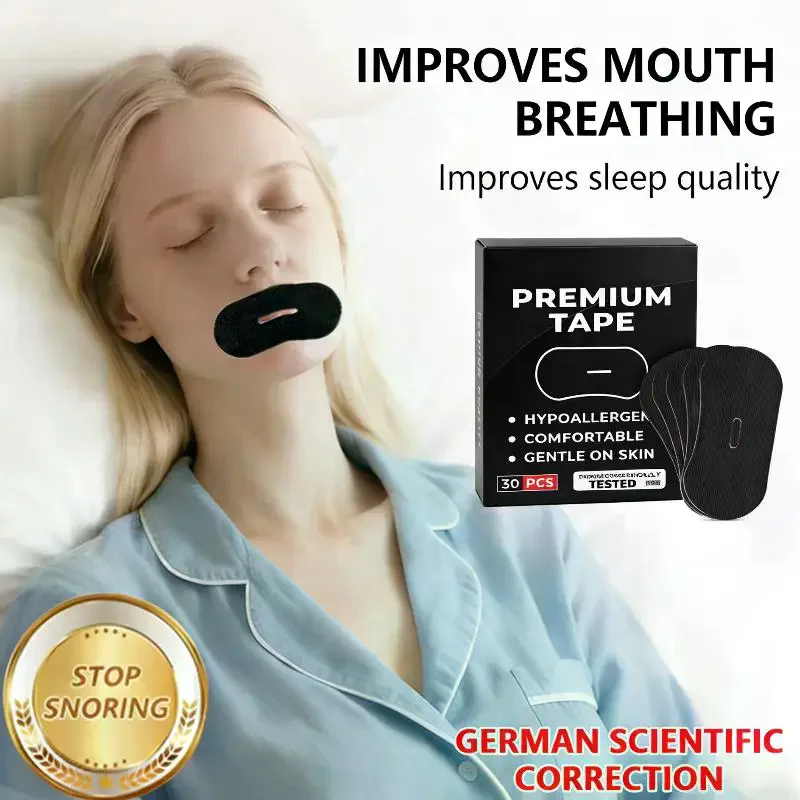 30PCS Anti Snoring Mouth Tape Sleeping Mouth Breathing Mouth Promote Nose Breathing Sport Breath Tape