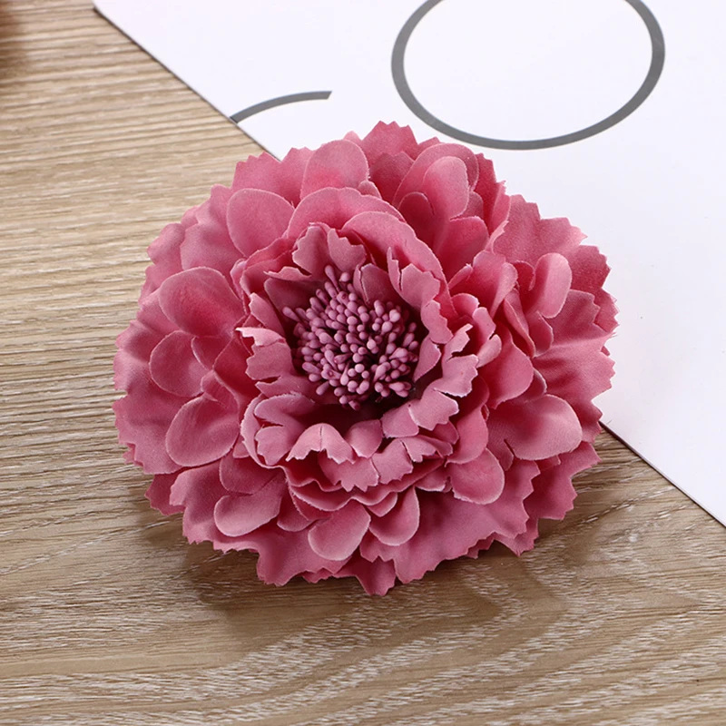 Big Artificial Flower Hairpins Bohemia Bridal Peony Flowers Hair Clips Holiday Beach Seaside Barrette Wedding Headwear Brooch