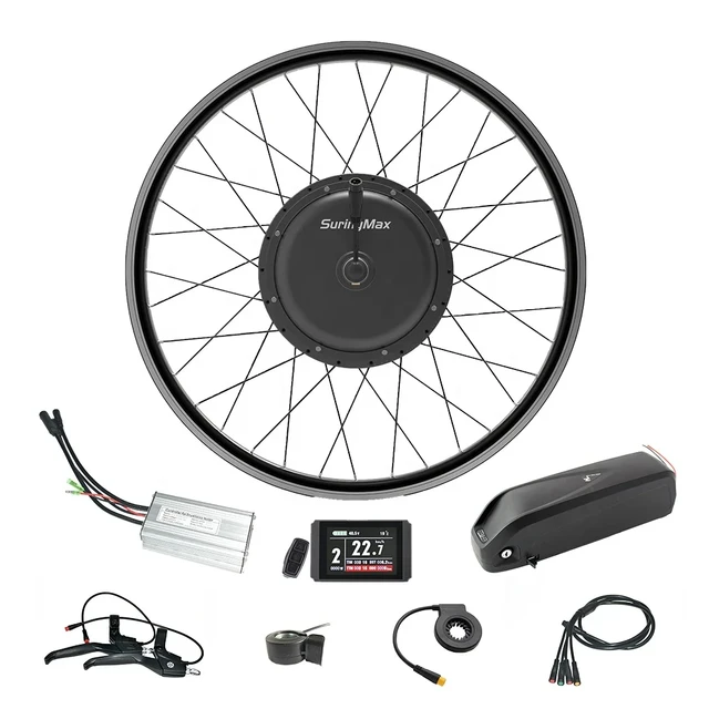 Kit de motorisation de velo electrique avec batterie moteur integre dans le moyeu arriere 26 28 29 pouces 1000 1500W AliExpress