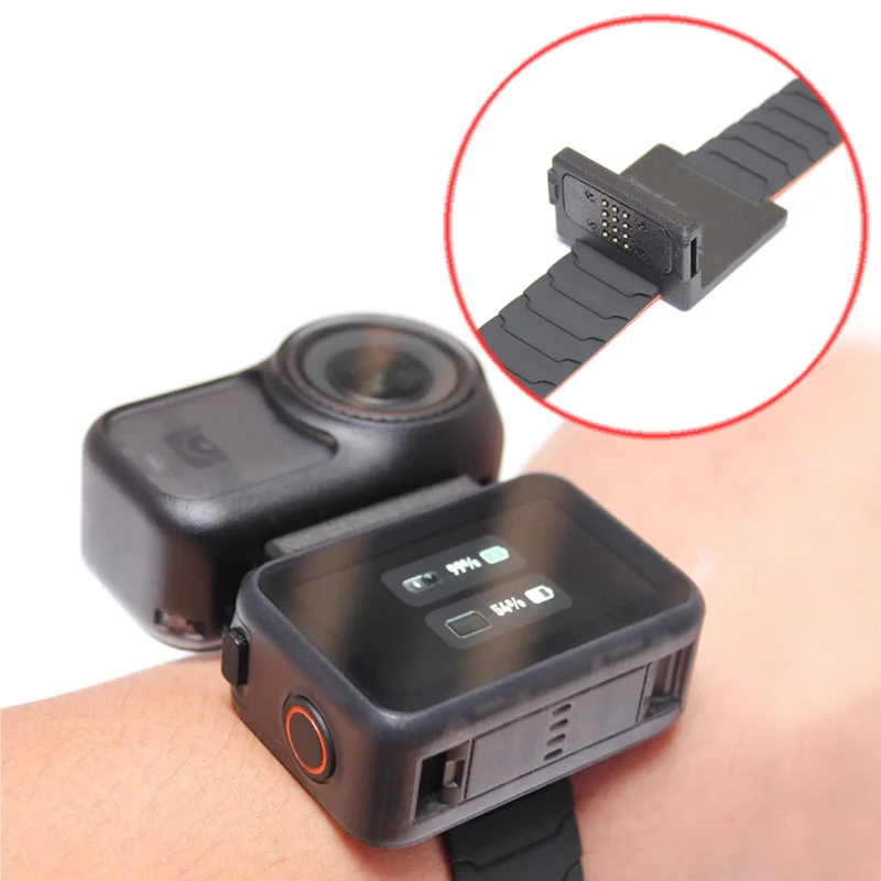 

1 шт. магнитное безопасное крепление с фиксирующей пряжкой, силиконовый ремешок на руку, регулируемый браслет для DJI Osmo Nano, аксессуары для камеры