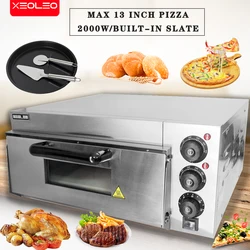 XEOLEO forno elettrico per Pizza macchina da forno commerciale Baker 13 pollici 350 gradi Toast macchina per il pane biscotti torta di zucca per la casa