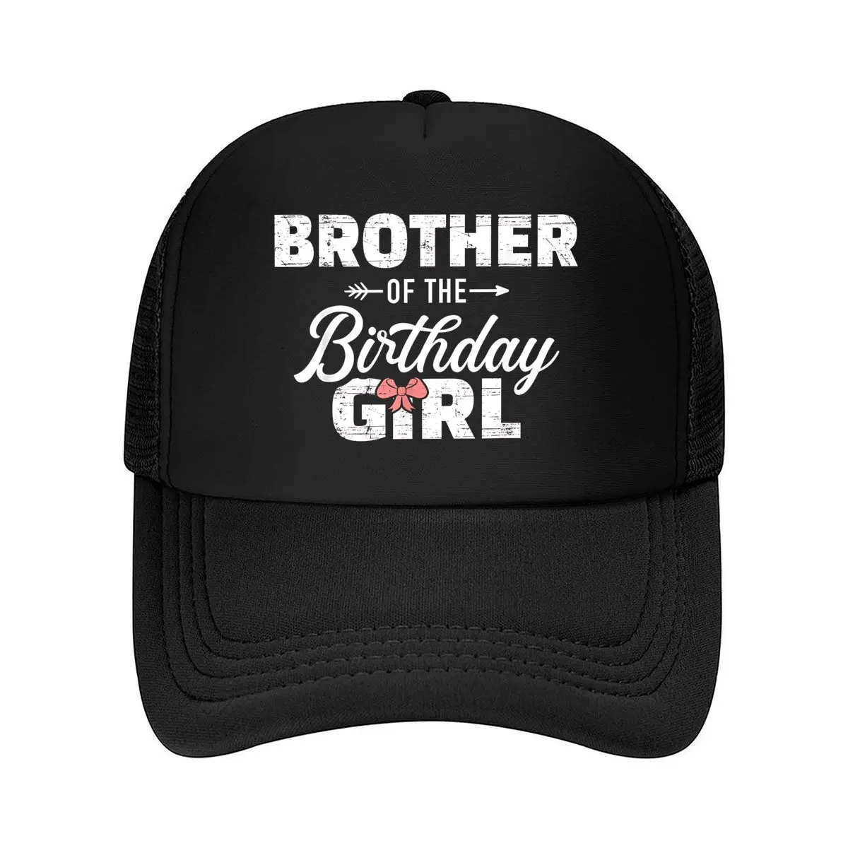 Brother Of The Birthday Girl 2026 Mesh Baseball Cap