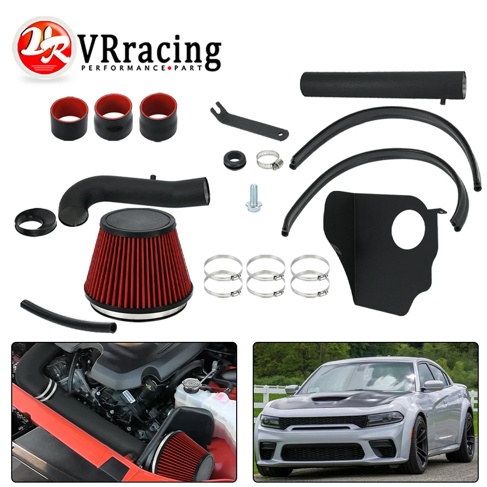 Cold Air Intake Kit w/ Filter & Heat Shield Air Intake System Kit For 2011-2020 Charger/Challenger/300 3.6 V6