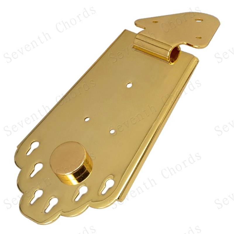 Ein Set Gitarrenbrücken für Hohlkörper- und Semi-Hollow-E-Gitarren in Chrom, Schwarz oder Gold zur Auswahl, Gitarrenzubehörteile – Detail 4