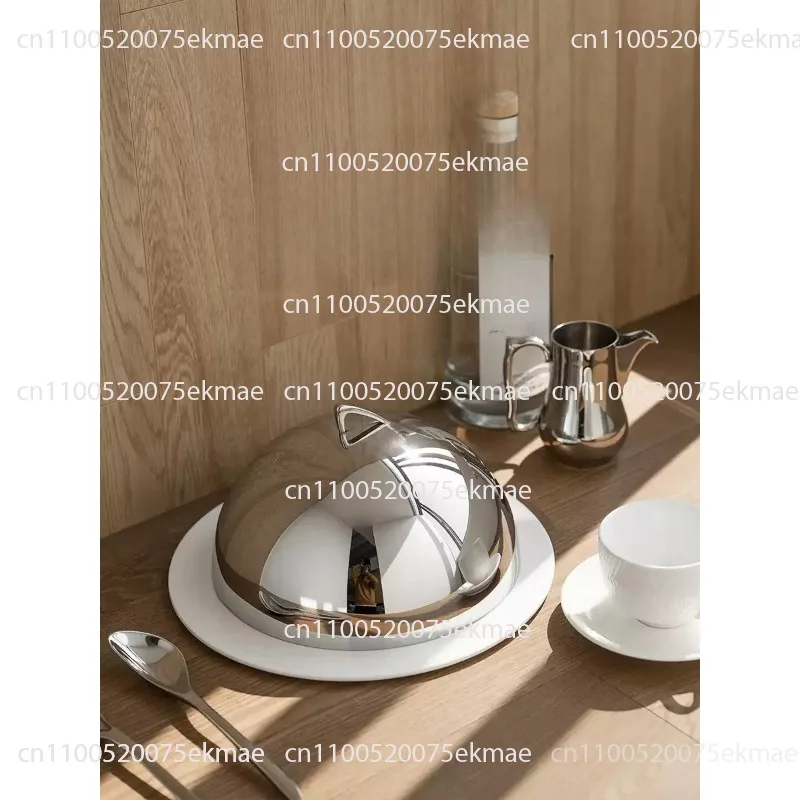 Stainless Steel Food Storage Lids – Household Dust-proof Lids for Food, Pastries, Steaks, Bread, Cold Cuts and Fruit
