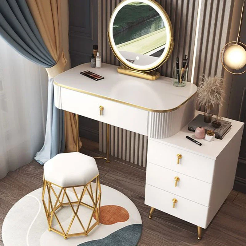 

Drawers Organizer Dressing Table Study Women Mobile Desk Dressing Table Hotel High End Coiffeuse De Chambre Bedroom Furniture