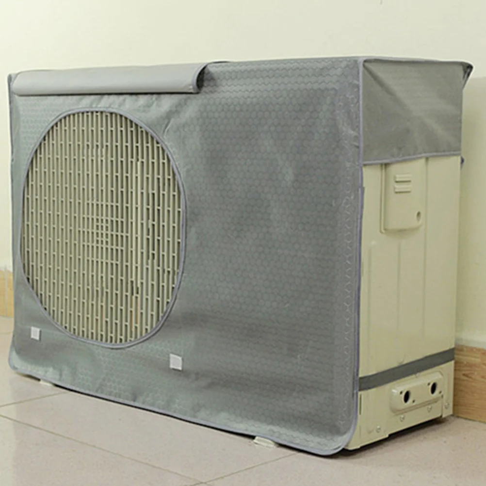

Air Conditioner Outside Unit Cover 74x54x26cm Grey Waterproof Polyester Fabric Protector Dust Shield Outdoor