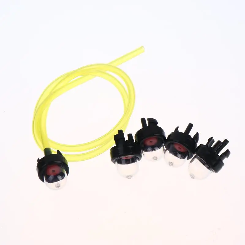 1Set Petrol Snap-in Primer Bulb Fuel Pump With Fuel Line For Chainsaw Blower Trimmer Carburetor Replacement