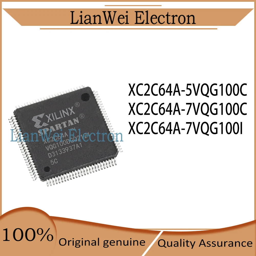 XC2C64A XC2C64 XC2C64A-5VQG100C XC2C64A-7VQG100C XC2C64A-7VQG100I IC Chipset TQFP-100