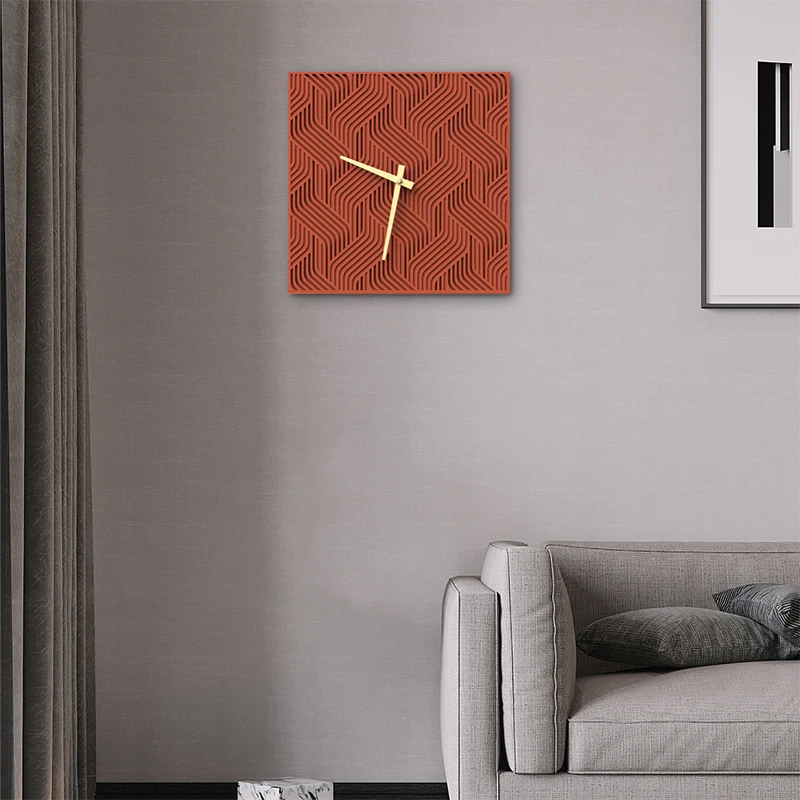 Italian Minimalist Wall Clock Modern Simple Living Room Creative Wall Clock Dining Room Design Home Decor Relogio De Parede FYWC view 2