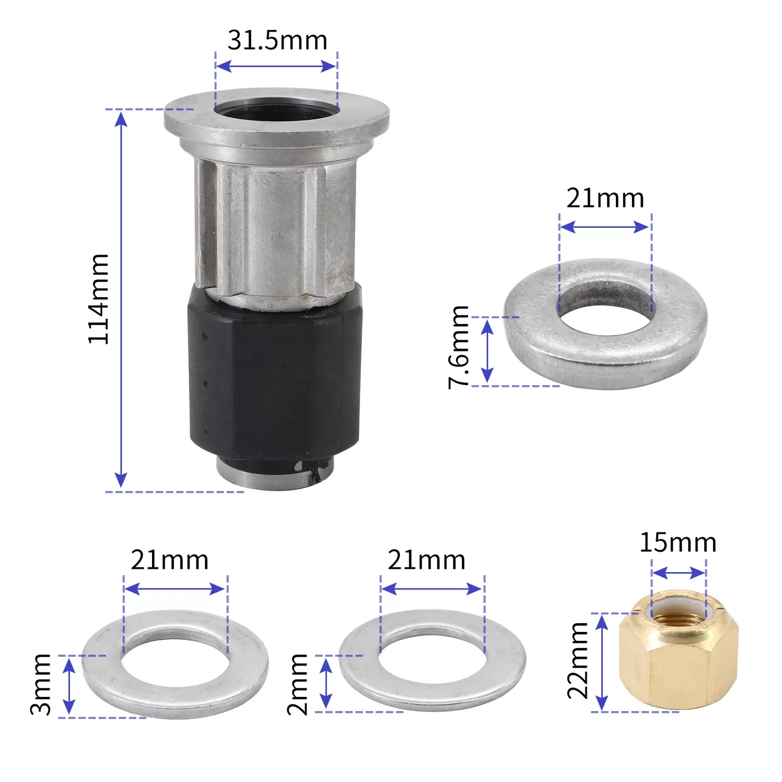 8M0101601 Flo-Torq SSR HD Hub Kit Use For Mercury Engine 225-400HP