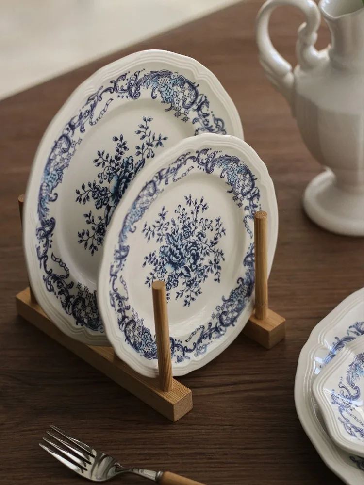 

Zeteng Home Cerc Dinner Plate Western Sle Pasta Di Vintage Dert Cake Dim Sum Plate Dining Utensils Gift