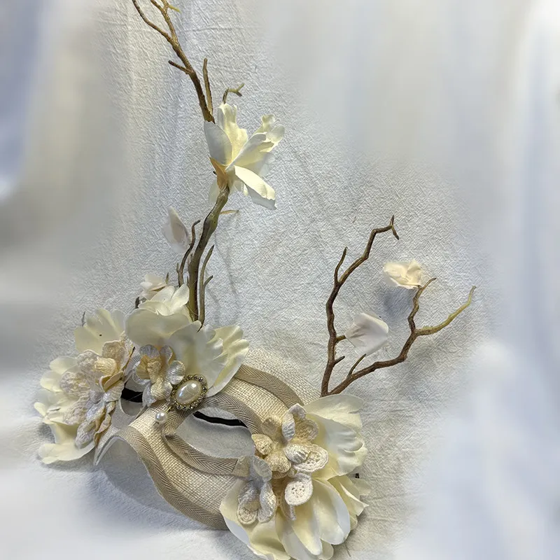 Venice Mori Female Branch Simulation Butterfly Halloween Masquerade Party Female Cosplay Mask