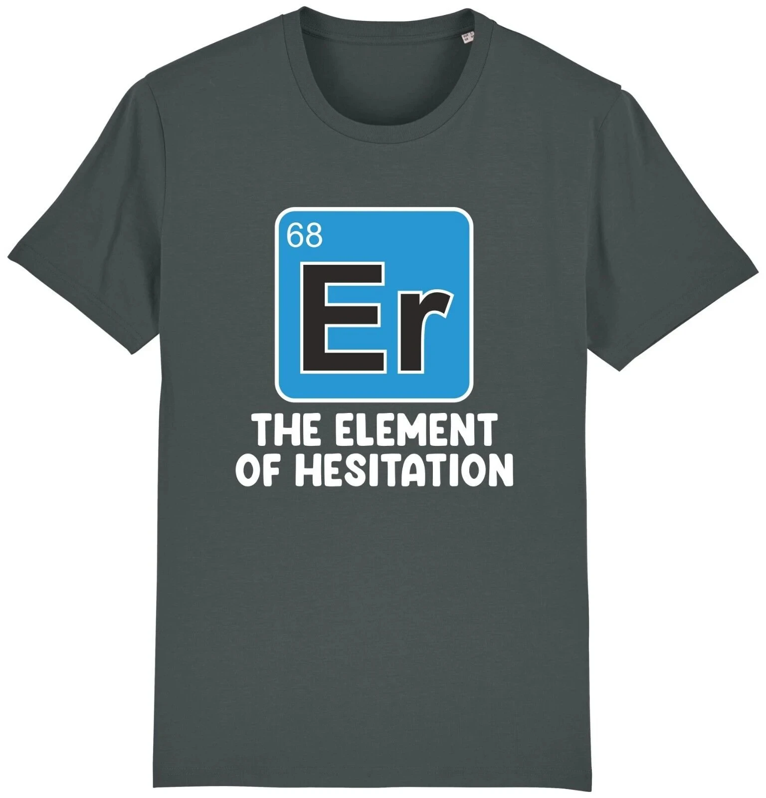 Men's Summer Fashion Casual Short-sleeved Shirt  Er Element of Hesitation T-shirt Funny Periodic Elements Science Joke Gift Idea