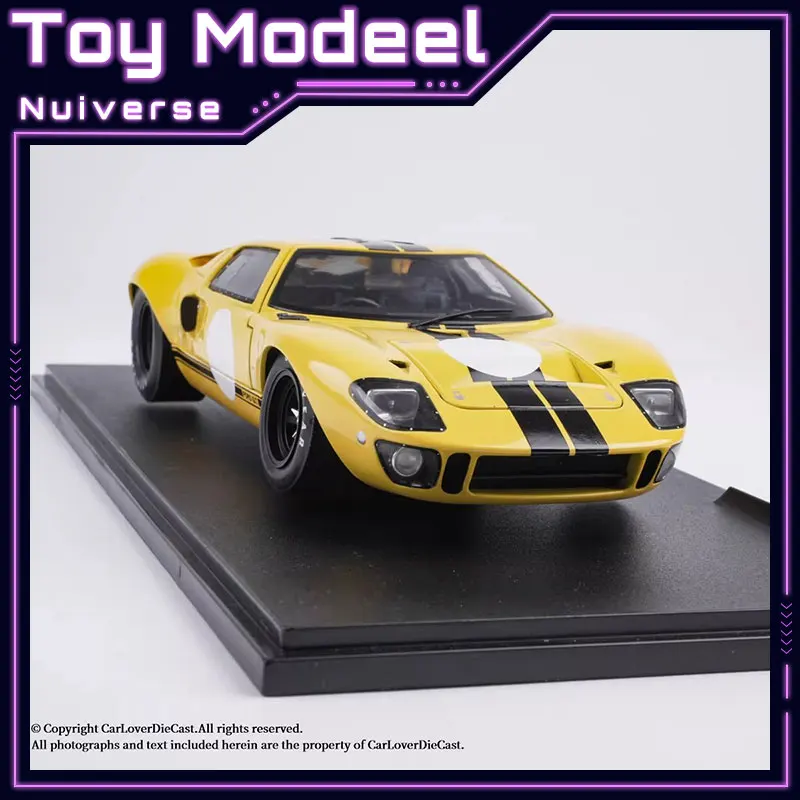 Solido 1/18 Ford GT40 MK.1 1968 Two-Door Full Open Diecast Vehicle Model Home Display Static Car Models Boy Collection Toy Gifts
