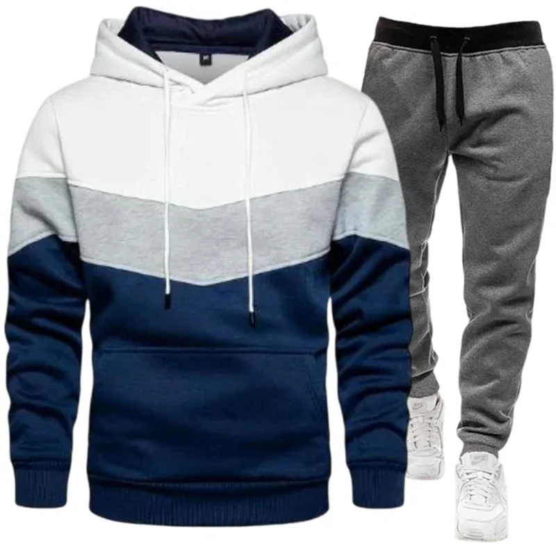 

Men's Sets Hoodies+Pants Autumn Winter Hooded Sweatshirt Sweatpants Fashion Slim Fit Men Set Hoodie Pant Hip Hop Pullover Hoody