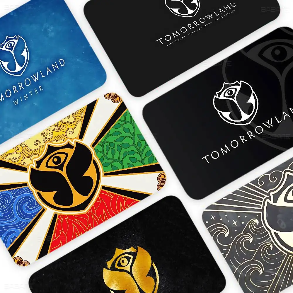T-TOMORROWLAND Music Diy Credit Debit Card Sticker Party Sticker Decoration Waterproof Small Chip Card Skin Sticker