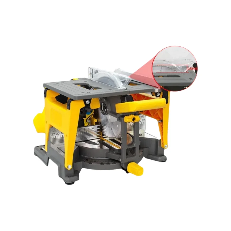 Piła ukośnica 255 mm, uniwersalna piła do drzwi drewnianych i listew przypodłogowych, bezpyłowa piła kompozytowa do obróbki drewna.