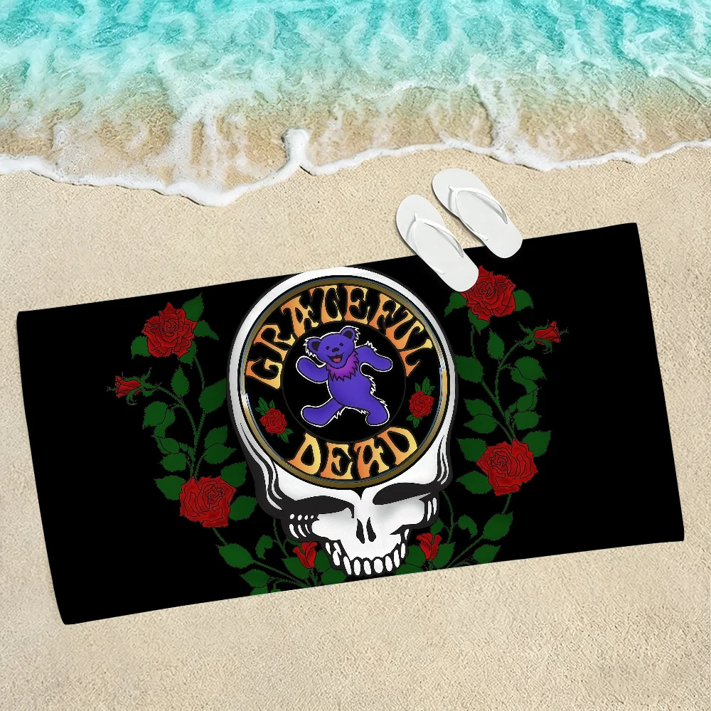 Band G-Grateful Dead Towel Soft Lightweight Anti-Sand Large Beach Towel Quick-Drying Bath Sports Family