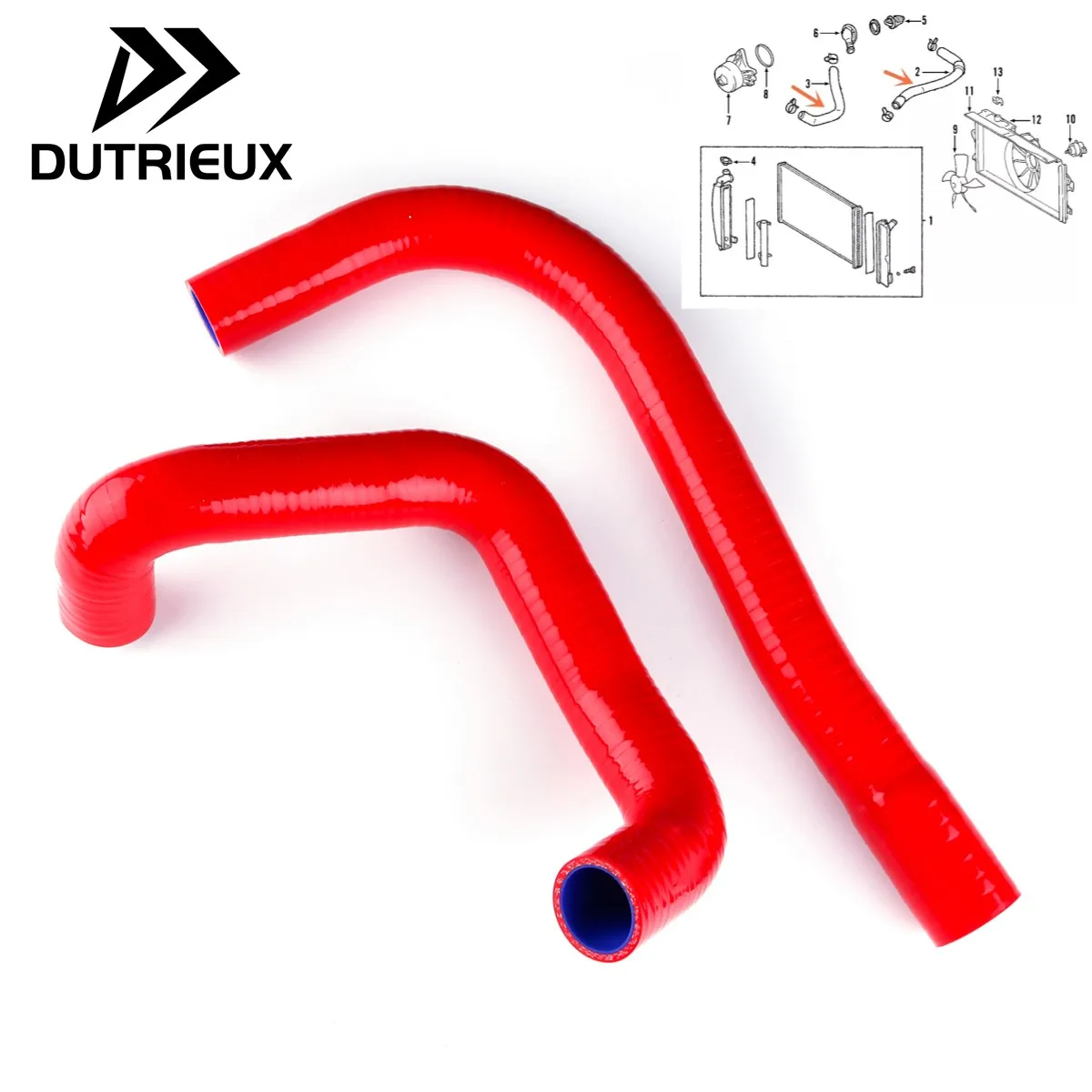 

For Toyota Corolla Altis Matrix 1.8L 2003-2008 Silicone Radiator Hose Kit 2004 2005 2006 2007