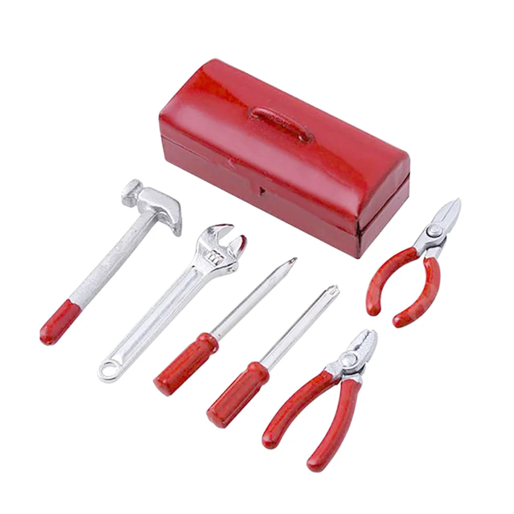 Miniature Tools Simulation Toolbox Toys Wear-resistant Children Accessories Alloy Children’s