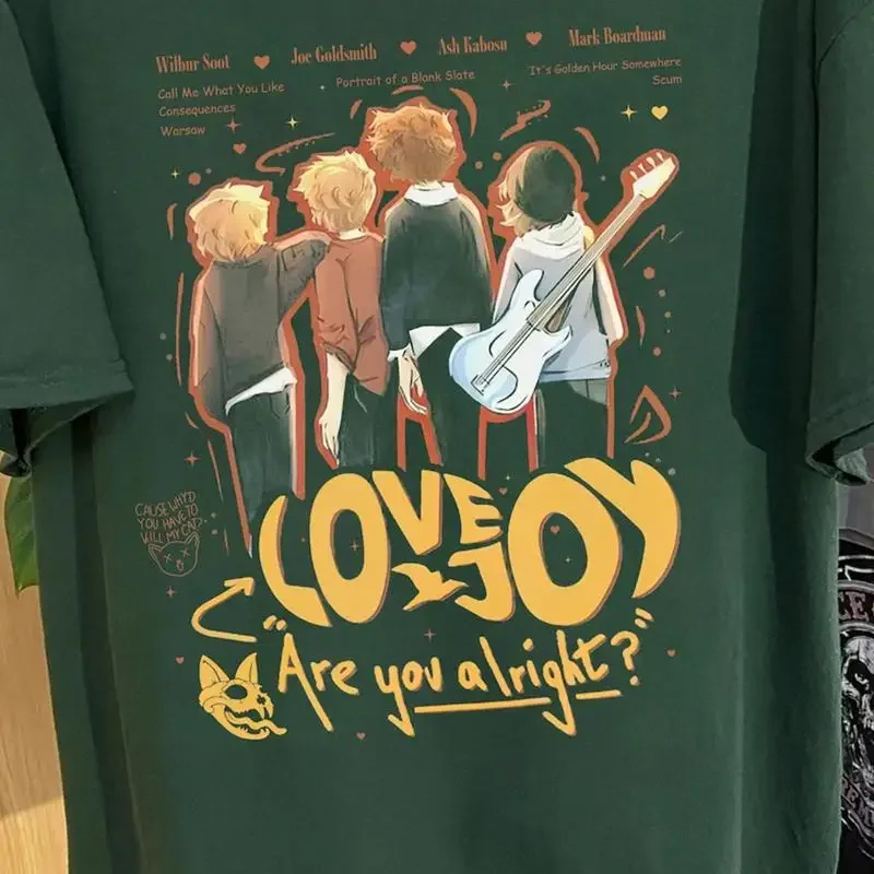 Lovejoy Tour Are You Alright Concert T shirt green Short sleeve S 5Xl 1U478