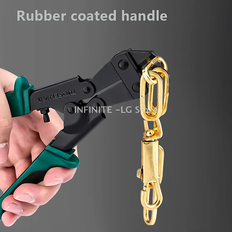 8" Mini Bolt Cutter Multitool Steel Wire Cutter Bolt Cutter Wire Rope Clamp Plier Labor-saving Multi-functional Cutting Scissors