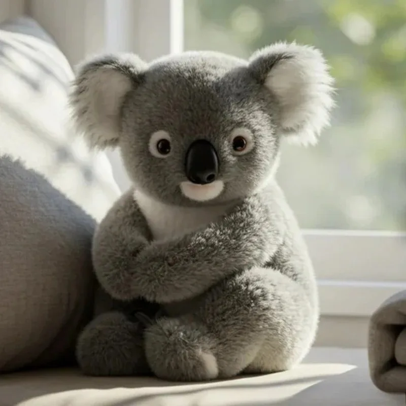 Short Plush Koala Panda Polar Bear Toy Bag Pendant Simulated Animal Ornaments Emotional Support Plush Pillow view 6