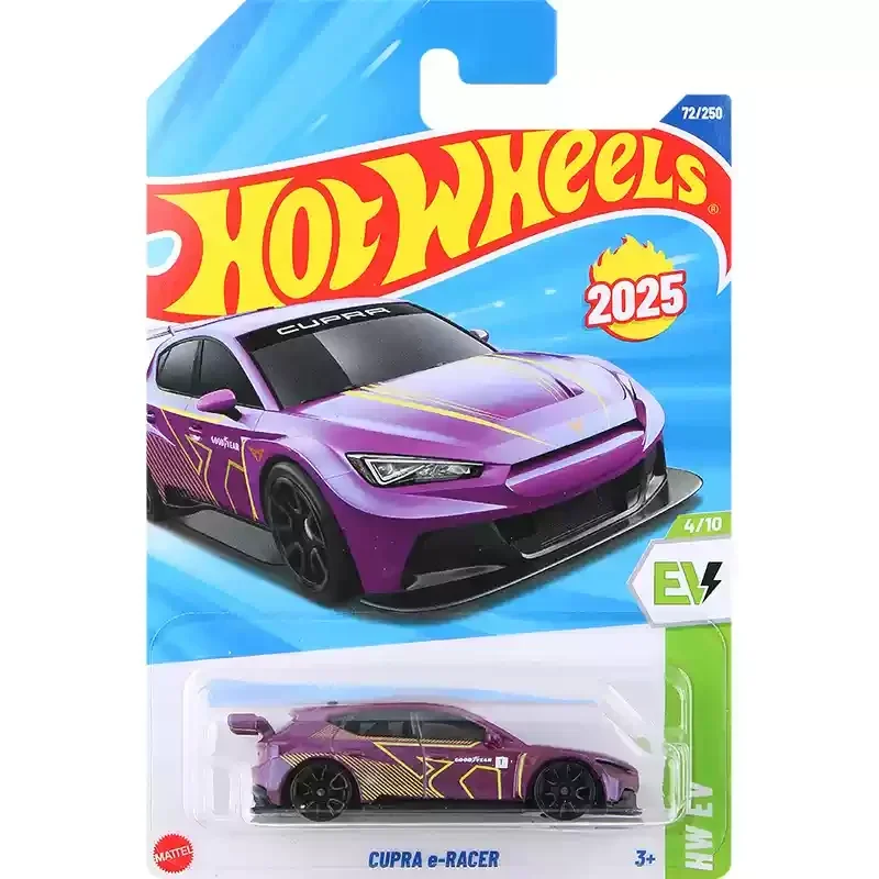 2025C Original Hot Wheels Car Cupra E-racer ของเล่นรถโมเดลโลหะ 1/64 สำหรับเด็กชาย ของขวัญวันเกิดที่น่าตื่นเต้น