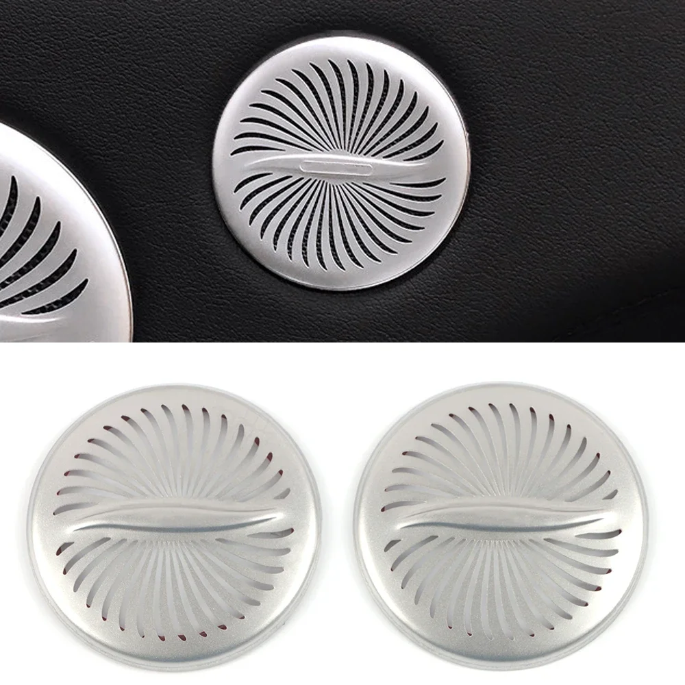 For Range Rover Vogue L405 2013-2021 Car Door Audio Speaker Cover Loudspeaker Trim Frame Sticker Stainless Interior Accessories