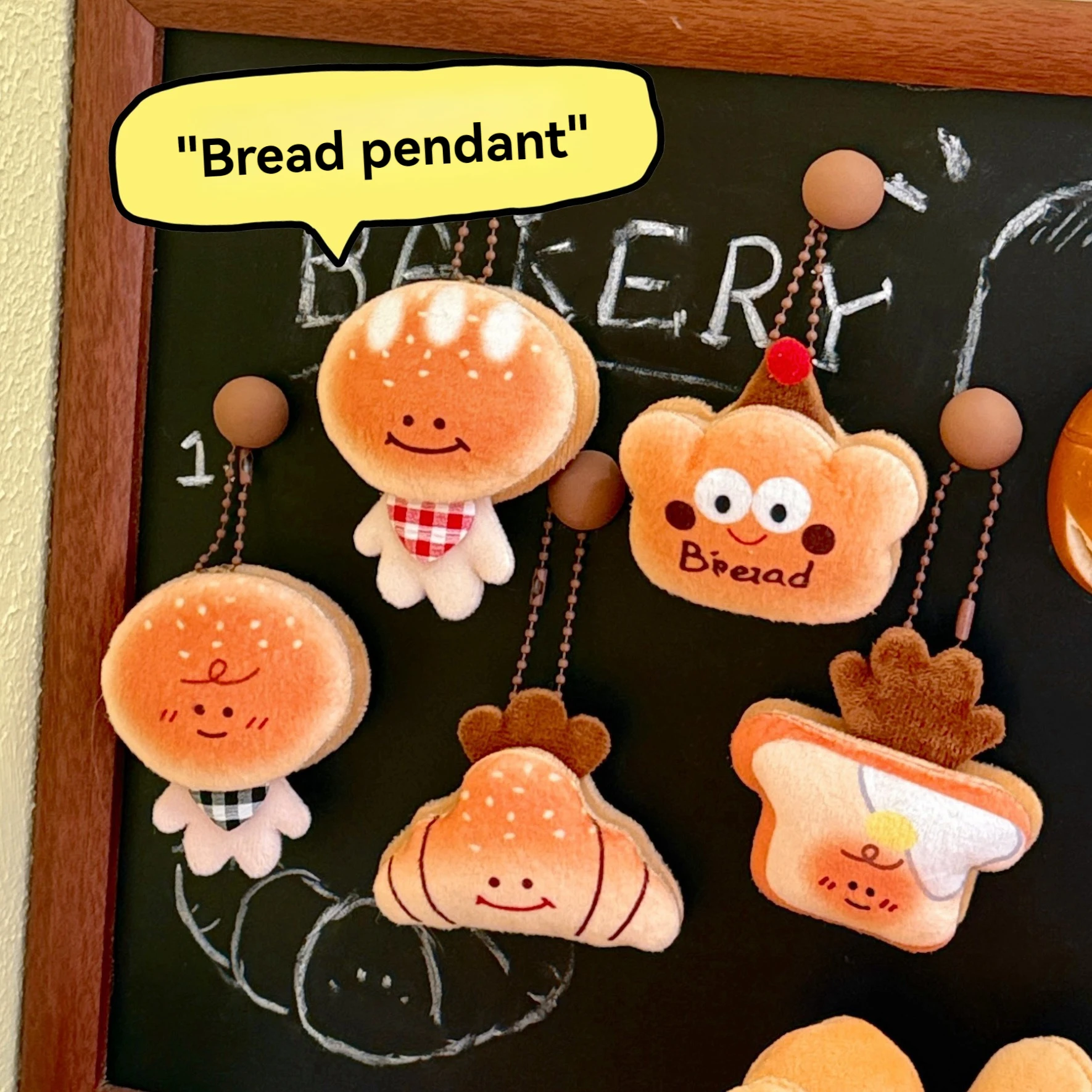 Creative Food Bread Doll Pendant Key Chain