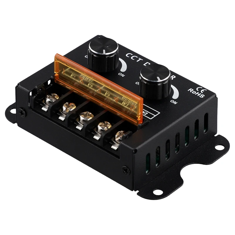 LED Controller DC 5-24V 15A Dimmerable CCT Dual Color Temperature LED Strip Controller LED Light Box Signboard