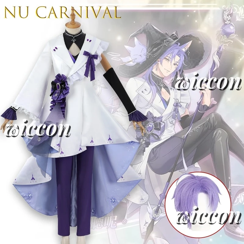 Nu Carnival Eternal Kuya Косплей Ночной Аметист Костюм Аниме Персонаж Наряд Настраиваемый Хэллоуин Вечеринка