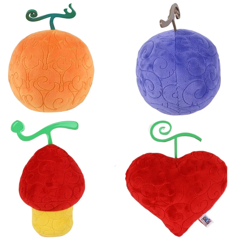 New One Piece Devil Fruit Plush Toy Robin Flower-Flower Luffy Gum-Gum Chopper Op-Op Edward Teach Tremor-Tremor Stuffed Peluche