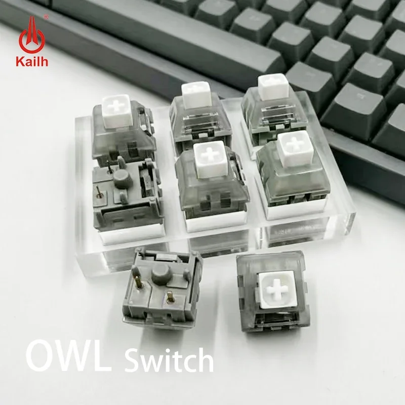 Kailh Box Owl White Switch Mechanical Keyboard V2 Clicky Tactile Switch Waterproof and Dustproof Cherry MX RGB SMD 5Pin