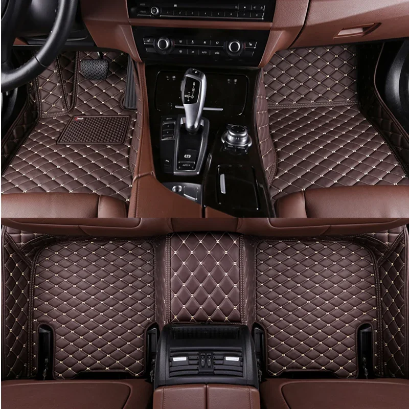 Tapis de sol de voiture 3D personnalisés pour Porsche Panamera, cuir Él, accessoires intérieurs, 4 places, 5 places, 2017-2022, 2014-2016