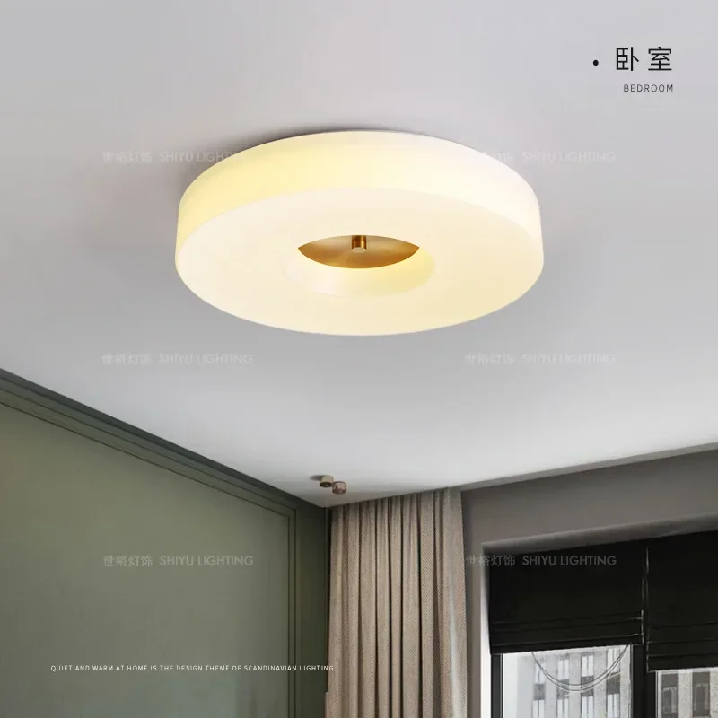 Super Thin LED Modern Ceiling Lamp Copper - LED Light for Foyer Bedroom Energy-Saving Home Lighting Fixture