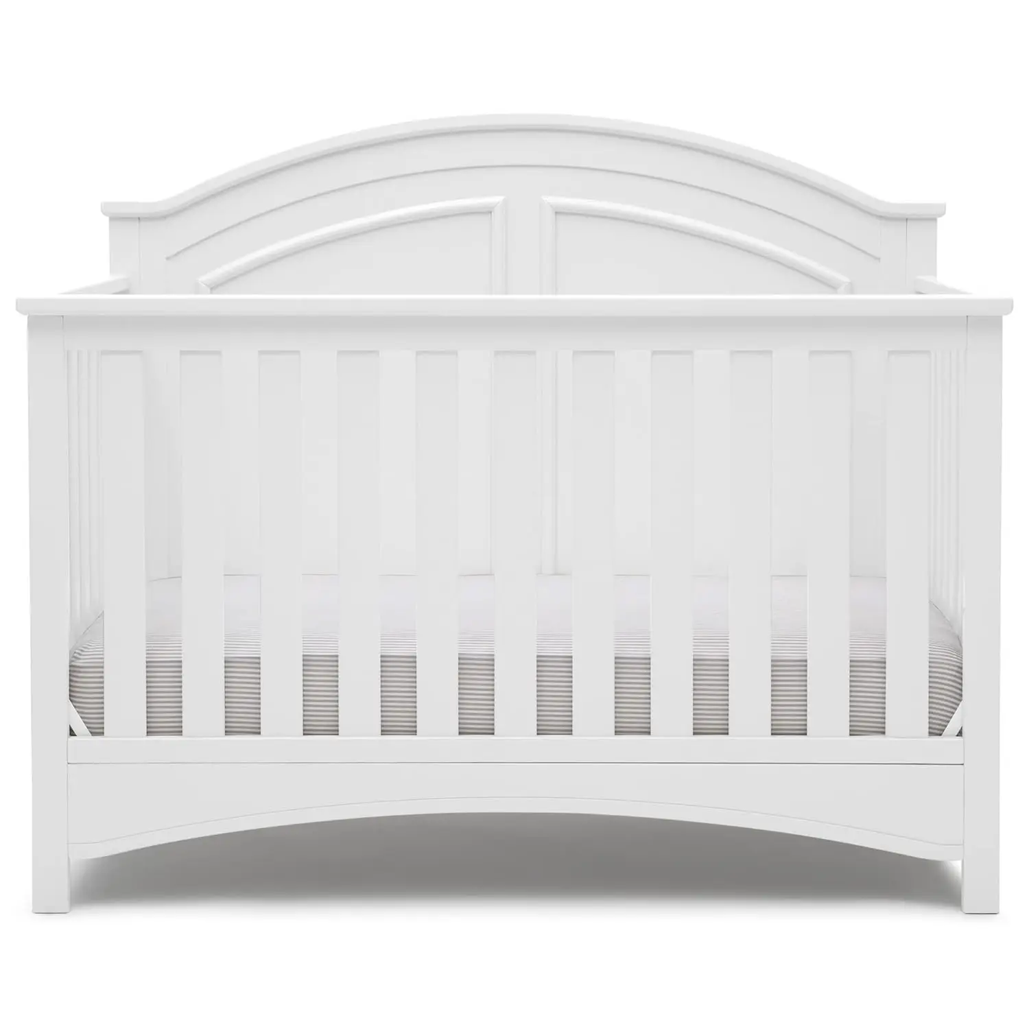 6-IN-1 CONVERTIBLE CRIB: Crib converts to a toddler bed,we use a non-toxic multi-step painting process