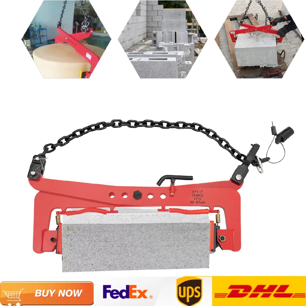 

325 KG/ 350 KG/ 500 KG Stone Lifting Clamp 12 inches/17 inches/ 23 inches High-Strength Steel Stone Handling Clamp