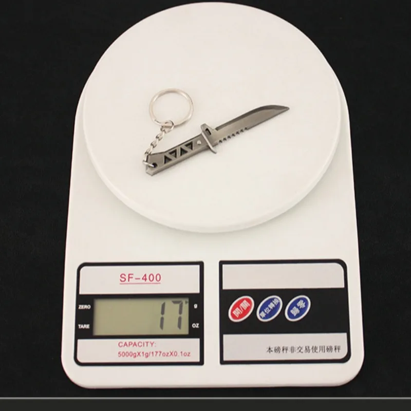 발로란트 제노헌터 근접 무기 키체인 모델 액세서리, 섬세한 모델 리버 금속 검 선물, 장난감 공예 컬렉션, 9cm