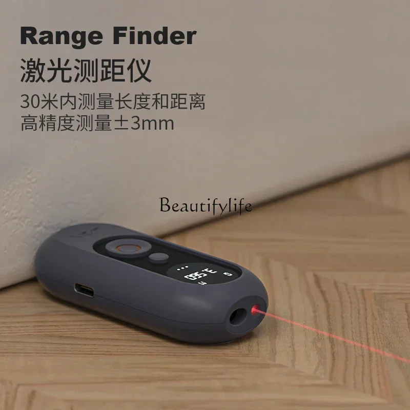 Desktop Laser Range Finder Handheld Infrared High Precision Ranging Level Electronic Ruler Measuring Room Instrument