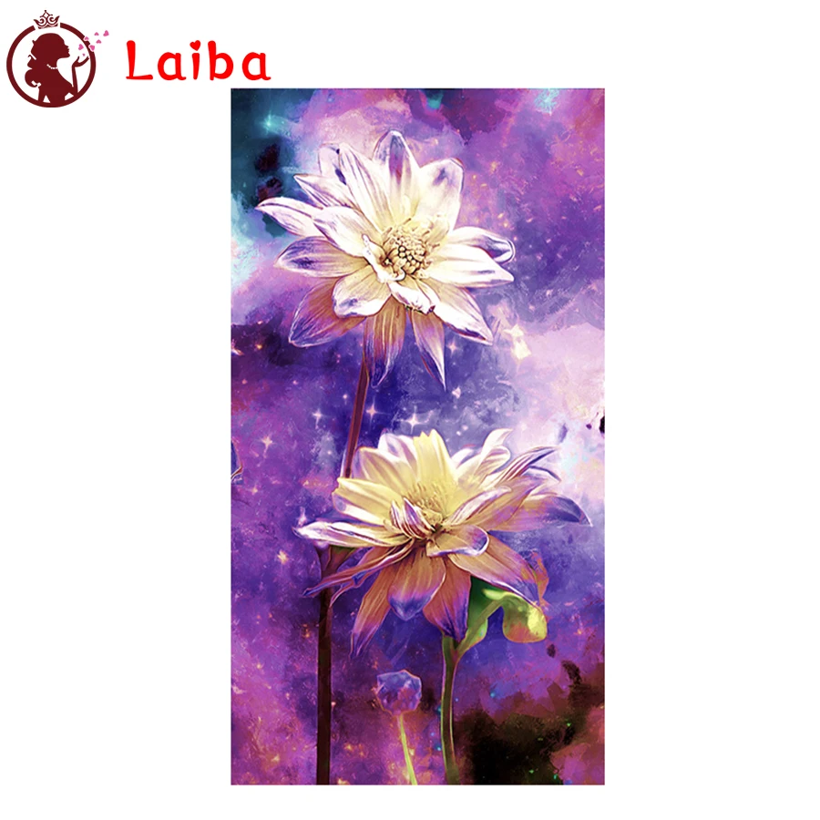 Diamond Painting Abstract charming beautiful flower 5d Diamond Embroidery Full Display Diamond Mosaic Cross Stitch Decoration