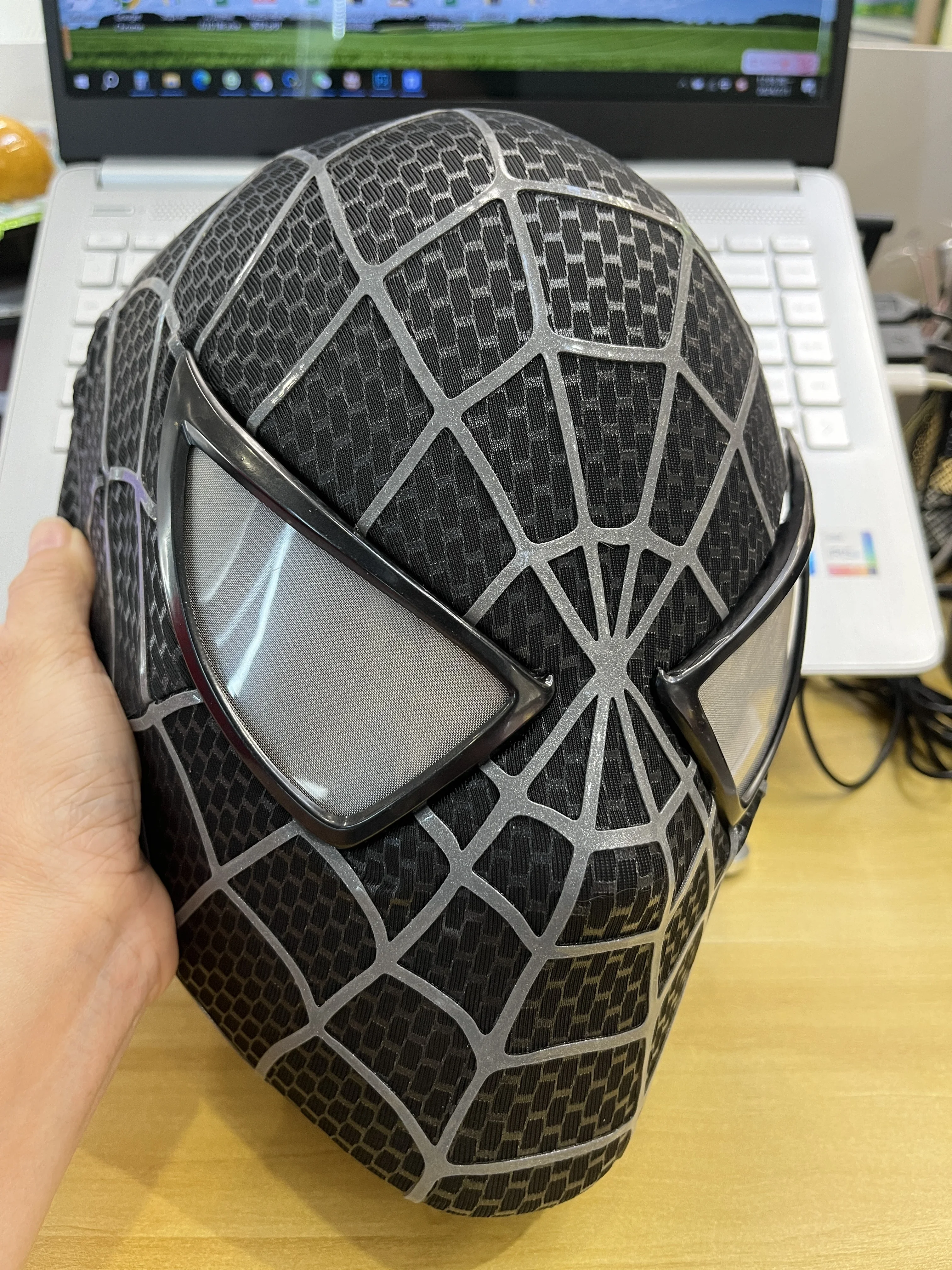 サム・レイミ風スパイダーマンマスク 3Dプリント可能 フェイスシェル