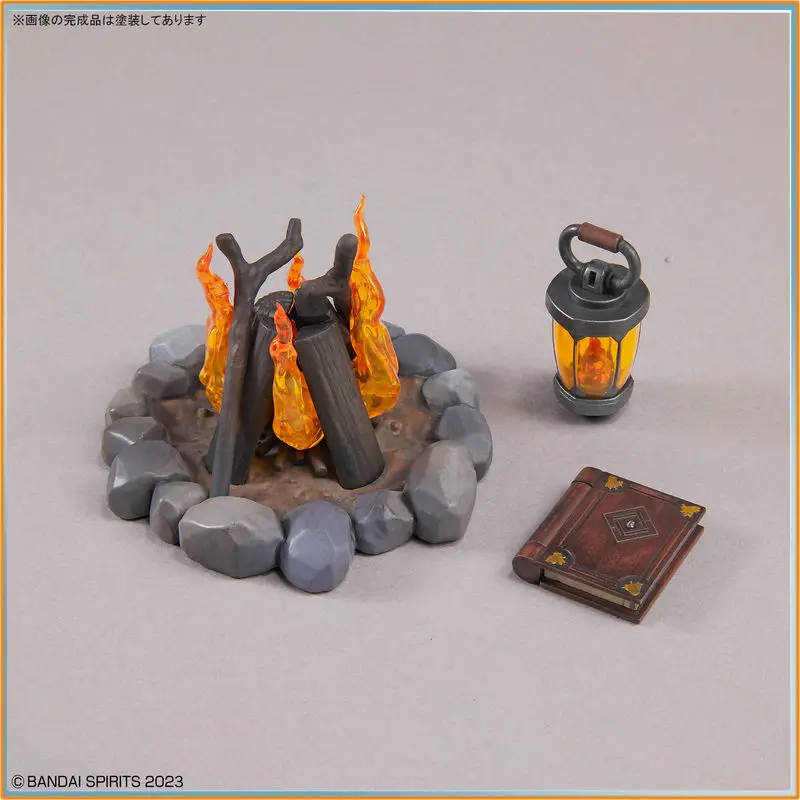 In Stock Bandai 30MF Item Shop 4 Quest Option General Release Plastic Model Kit - Campfire Torch No Figure Only Accessories