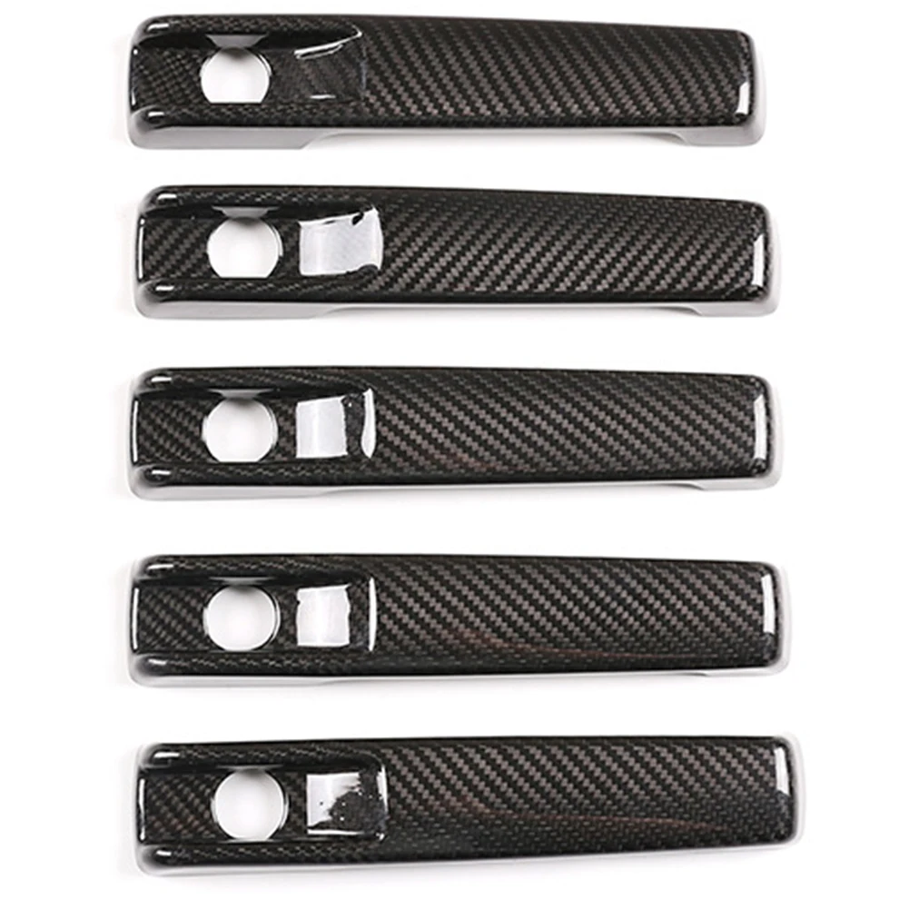 

5 Piece Set of Black Carbon Fibers For Your For Benz G Class Doors Model Years from the range of 2019 to the year of 2021