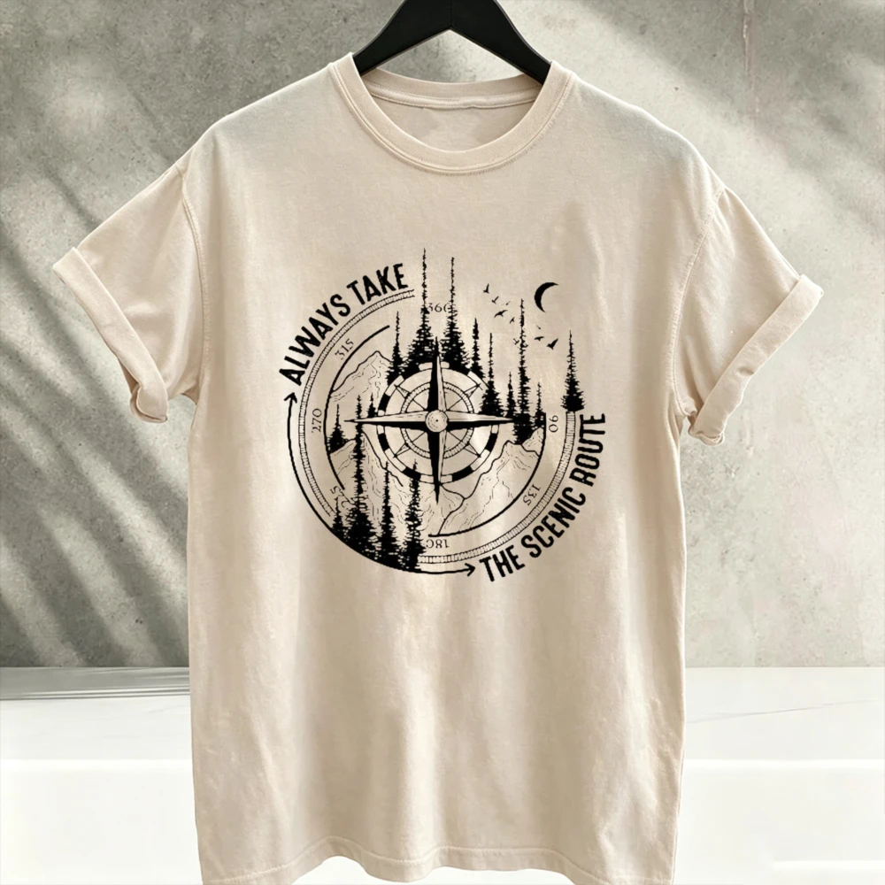 Camiseta com estampa de flores - Outdoor Adventure Quotes Short avaliação e preço