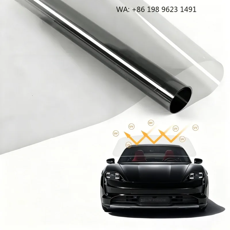 Premium Automotive Window Film High Heat Insulation 99% UV Proof HD Clear Privacy Tint Wholesale Private Label Box
