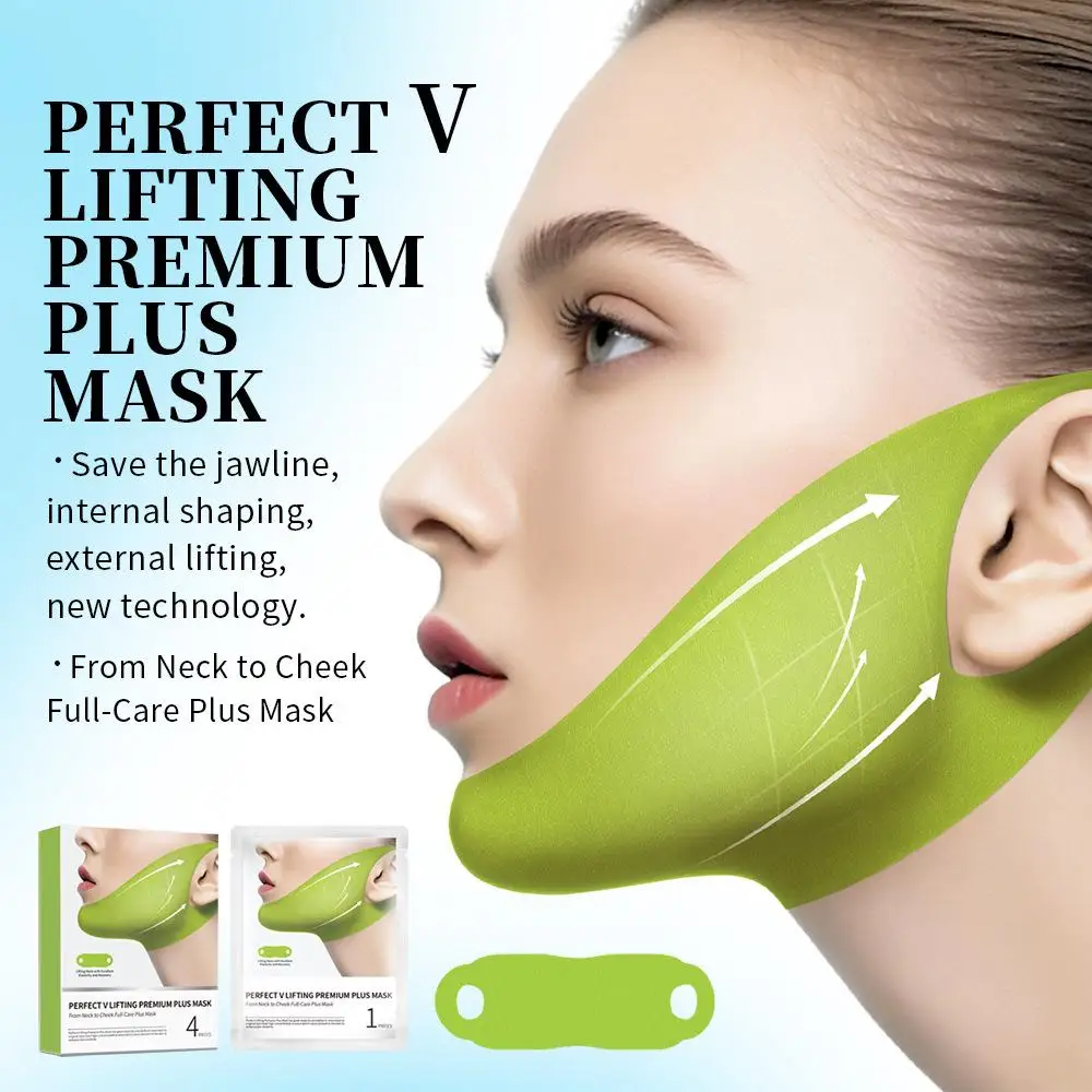 Cactus V-Lifting Face Band Cooling Mask Enhance Skin Firmness Reduce Puffiness Tightening Chin Line Remove Double Chin Face Mask