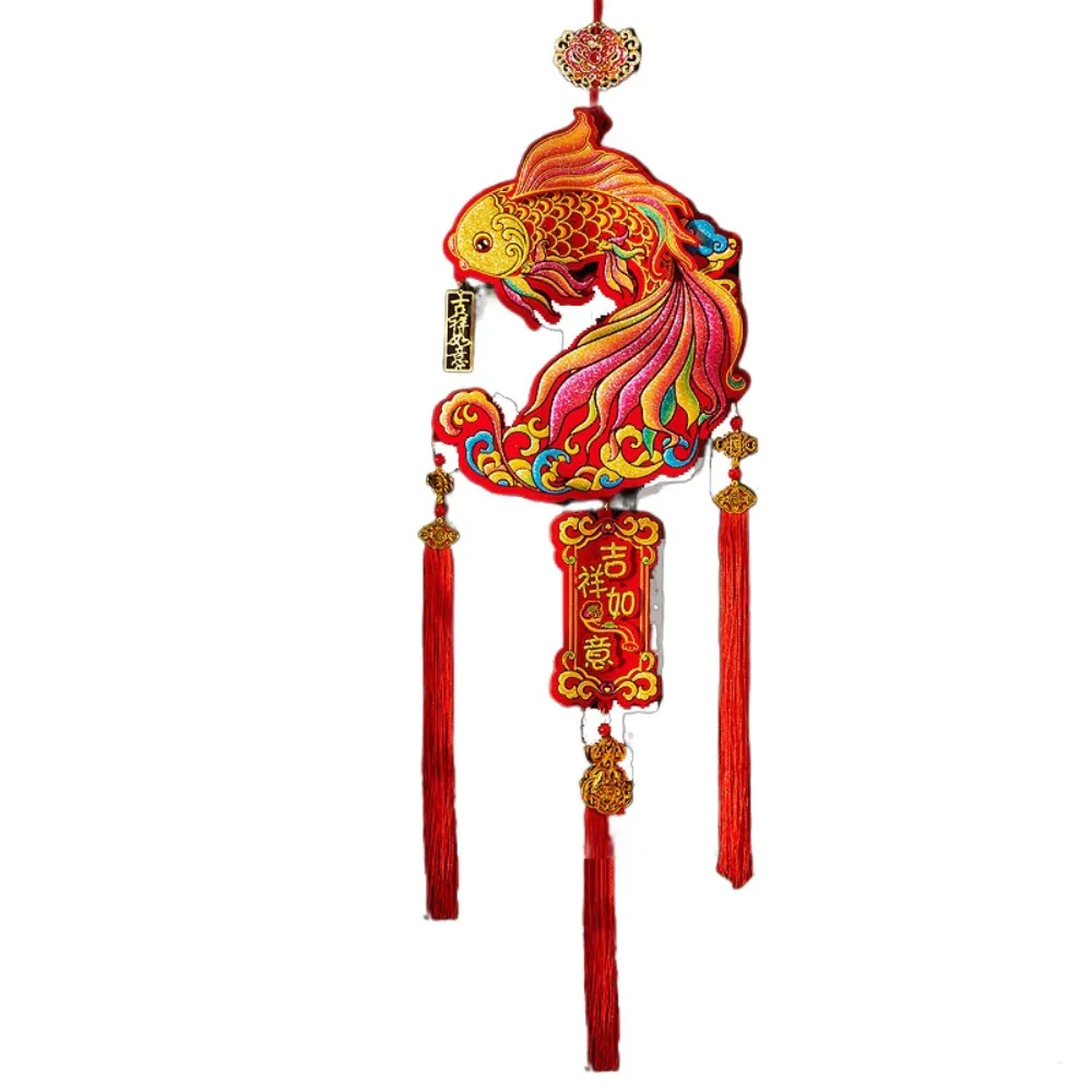 

Traditional New Year Ornaments Creative Exquisite Hanging Decoration with Tassel Reusable Spring Festival Pendant Wedding