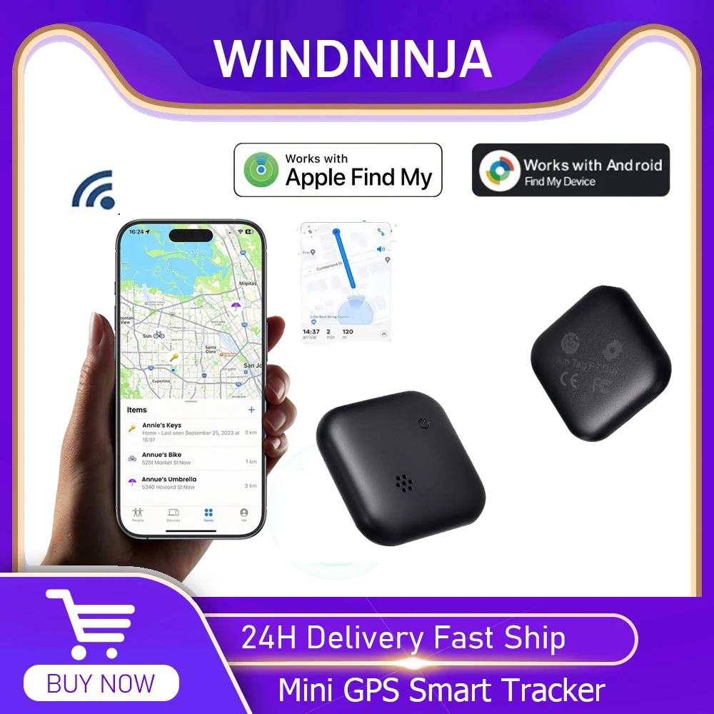 

Smart Bluetooth GPS Tracker Work with Apple and Android Dog Cat Locator Child Pet Key Car Lost Tracker Anti Lost Reminder Device